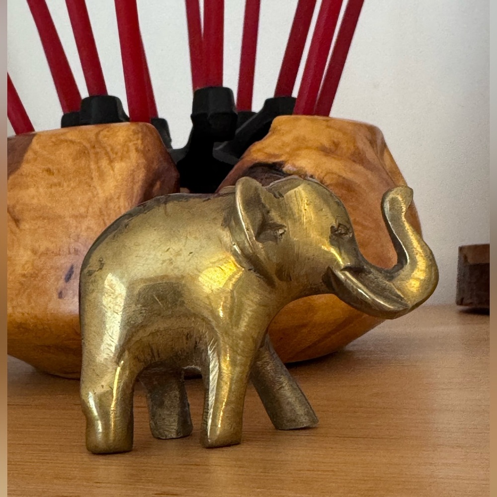 Vintage Bohemian vibes Solid Brass Elephant